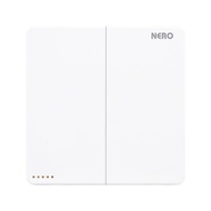 2 Gang 1 Way Switch 1 Way - Light Switch - Nero X21021 - White