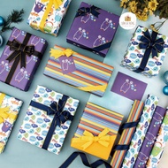[GG92] [BUY MINIMUM 5 SHEETS] Premium Gift Wrapping Paper Size 50x70cm Type 1 Thick Beautiful - Fish