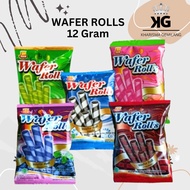 DUO - WAFER ROLLS 12Gram (1 RENCENG 10 PCS)  Wafer Renceng All Varian 10 Sachet Cemilan Biskuit Mura