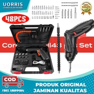 Cordless Screwdriver 4.2 V / Mesin Bor Cordless Mini 48pcs Set / Bor mini / alat bor Screwdriver Bat