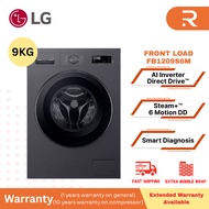 LG 9KG Inverter Front Load Washing Machine (Black) FB1209S6M