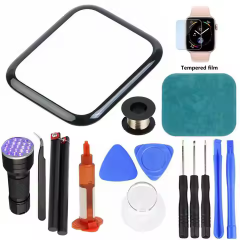 Precise Out Front LCD Glass Cover Replacement UV Glue Repair Kit for Apple Watch 2/3/4/5/6 Series 38