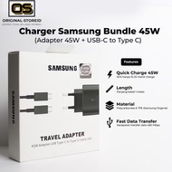 HP Charger Chasan Samsung Type C To C 45w Super Fast Charging Samsunghp [Bundling]