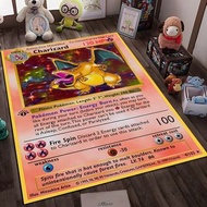 Japanese Anime Pokemon Card Pikachu Charizard Carpet Yoga Children's Crawling Mat  Games Area Floor 