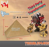 全新品 再版 44cm x 50 cm x 50cm Boxset (送金字塔特典) DS 全套 一套8隻 大力士 大力神 Devil Saviour 44 cm 高  變形工程車 組合金剛 電影版 