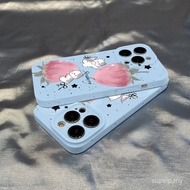 Fashion Cute Cartoon Strawberry Kitten Protective Hard Case Compatible iPhone 14ProMax 15ProMax XR 1