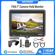 NEEWER F100 7" จอภาพสำหรับกล้องถ่ายวิดีโอแบบพกพา ความละเอียด HD 1280x800 พิกเซล พร้อมช่องต่อ HDMI รอ