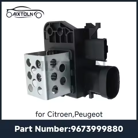 9673999880 Blower Motor Resistor for Peugeot 206 307 308 3008 Partner Citroen C2 Xsara C4 Berlingo D