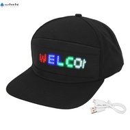 SUCHENHD Bluetooth Smart Hat, Editable Display Hat for Festivities Programmable Light-Up Baseball Ca