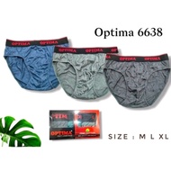 ( D.11 ) OPTIMA 6638 Men's Underwear (3 Pcs) ML XL.