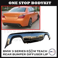 BMW 3 SERIES E60  2003-2009 M TEACH REAR BUMPER DIFFUSER LIP ABS SKIRT LIP BODYKIT