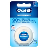 Oral-B ออรัลบี ไหมขัดฟัน เอสเซนเชียลฟรอส 1x50 เมตร และ 2x50 เมตร Essential Dental Floss 1x50 &amp;  2x50M Value Pack