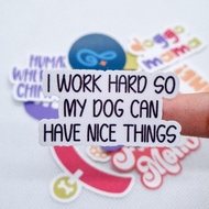 Papery Creatives 10 pcs Dog Mama Fur Parent Sticker Pack waterproof tumbler notebook laptop