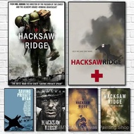 Retro War Movie H-Hacksaw Ridge Poster Canvas painting poster with prints Home bedroom living room d