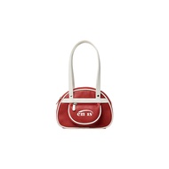 Emis 25 Years Versatile Retro Casual Mini Bowling Bag Fashionable Handbag Commuter Armpit Bag 【JUN】