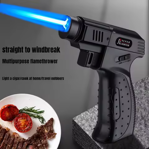 Multi-purpose High-temperature Welding Gun Inflatable Lighter, Hand-held Spray Gun, Single and Doubl