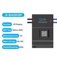 JKBMS B2A20S20P Smart BT RS485 200A 8S~24S 10S 16S 20S Lifepo4 Li-ion 2A Active Balance JIKONG BMS