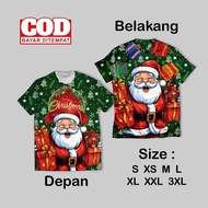 Cool Full Print Santa Wallpaper T-Shirt | Merry Christmas | Santa Christmas new AOP T-shirt | Cheap 