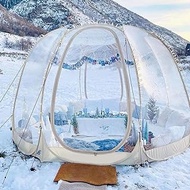 PVC outdoor transparent tent, 3M/3.5M portable bubble tent, waterproof, pop-up star tent, folding bubble tent, octagonal bracket support, door curtain retractable 3M