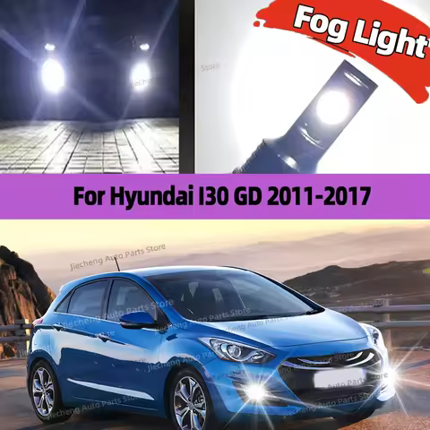 2Pcs 25000LM H11 LED Bulbs H8 Fog Light Wireless 12V For Hyundai I30 GD 2011 2012 2013 2014 2015 201
