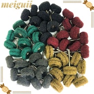 MEIGUII 10pcs Drill Abrasive Brush Abrasive Accessories Grinding Polishing Wheel for Dremel Rotary T