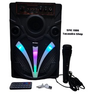 Karaoke Speaker 7806 8 inchi Bluetooth Portable Extra Bass brain power Free Microphone QS 7806