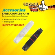 Barrel RJ-45 Lan Cable Connection RJ45 Cat5 Cat6 Outdoor Waterproof RJ45 Connector
