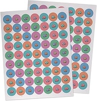 Cute Snail Mail Envelope Seal Stickers - 6 Round Solid Color Designs - Stickers for Envelopes, Busin