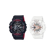 [CASIO] CASIO G shock baby G pair watch digital &amp; analog analog red x black rose