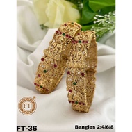 Indian gold plated bangles 2.8 size