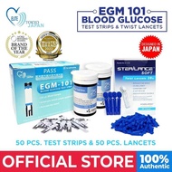 LY Indoplas Elite Tokyo Japan Egm101-Test Strips At 50 PCS Lancets Blood Sugar Monitoring Set