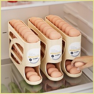 Auto Rolling Egg Dispenser Large Capacity Rack 4 Tiers Eggs Holder Modern Organization Rack Gathers 