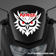 Nmax Motorcycle Visor Sticker Owl Model