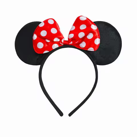 Anime Mickey Mouse Ear Headband Hair Ornament Mickey Mouse Headband Minnie Bow Korean Headband Headb