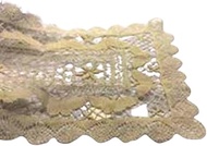 Vivienne OW1001EL2 Clooney Lace Table Center, 16.9 x 34.3 inches (43 x 87 cm), Beige, Lace, Embroide