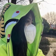 Bape 100% original A Bathing Ape hooded women hoodie casual loose cardigan zipper couple Jacket Jake
