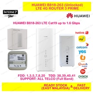 NEW HUAWEI B818-263 B528-23a Modified 4G ROUTER 3 PRIME LTE Cat19 up to 1.6Gbps MODEM WIFI OPTUS b31