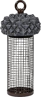dobar® Small Metal Acorn Feeder for Hanging Grains and Nuts - Decorative Hanging Station for Wild Bi