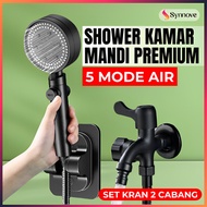 Bathroom Shower Set Premium Water Faucet Hand Shower Head 5 Water Modes Shower Head Faucet