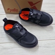 [New] Pallas X 025 BK Black Velcro School Shoe | Kasut Sekolah Hitam Berpelekat Kanak-kanak Budak