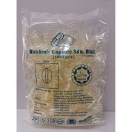 NASHMIR EMPTY GELATIN CAPSULE 1000'S (SIZE: 0 / 1 / 2)