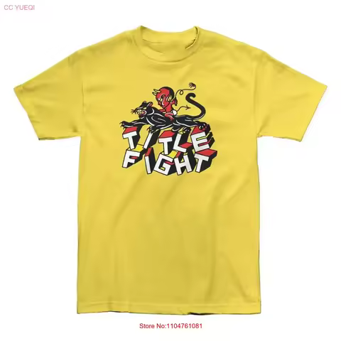 Title Fight T Shirt yellow BASIC All sizes S to 5Xl JM833 vintage Washed Slightly fashion designer c