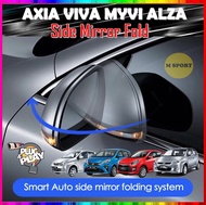 Perodua Myvi 2006-2013 Alza 2009-2013 Axia 2014-2016 Viva Auto Flip Folding Side Mirror Fold System