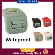 MY Stock Waterproof Digital Tasbih LED Display Cincin Zikir USB Rechargeable Tally Counter Tasbih Zi
