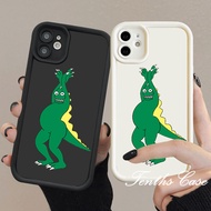 Compatible For IPhone 11 15 14 13 12 Pro Max X XR Xs Max 8 7 6s Plus SE 2020 Cute Cartoon Dinosaur Monster Couples Phone Case Shockproof Soft Cover