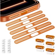 5PACK Penutup Debu Speaker untuk iPhone 17 Pro Max, Penutup Port USB C, Penutup Port Pengecasan, Pen