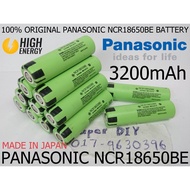 Panasonic 18650 NCR18650BE 3.7V 4.2V 3200mAh lithium ion Li-Ion Rechargeable EV japan torch flash light solar Battery