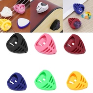 SJP 6pack Triangles Guitar Pick Holder Case ABS Plastic Compacts For Musicians