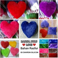 RASFUR FUR LOVE PILLOW - LOVE PILLOW - FUR HEART PILLOW