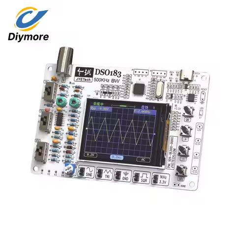 Electronics DIY DSO183 Digital Oscilloscope DC 5V Competition Teaching Beginners Training Measuring 